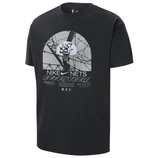 Nike Ανδρική κοντομάνικη μπλούζα Brooklyn Nets Courtside Max 90